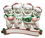 Llama Family of 4 Ornament - Personalized by Santa - Canada