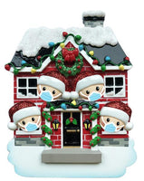 Quarantined Family of 4 Ornament - Personalized by Santa - Canada