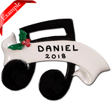 Music Note Ornament - Personalized by Santa - Canada