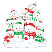North Pole Family of 9 Ornament - Personalized by Santa - Canada