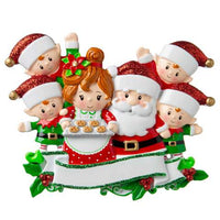 Mr & Mrs Claus family of 6 Ornament - Personalized by Santa - Canada