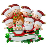 Mr & Mrs Claus family of 8 Ornament - Personalized by Santa - Canada