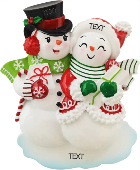Snowman couple