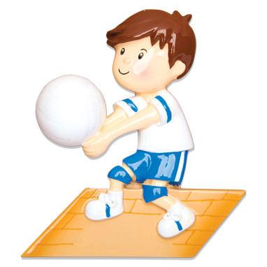 Volley-ball Boy Ornament - Personalized by Santa - Canada