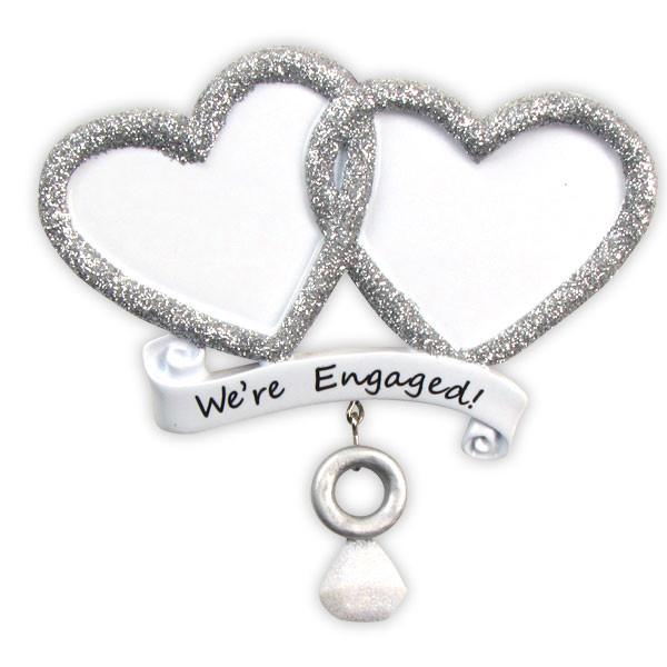 We're Engaged Ornament - Personalized by Santa - Canada