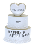 Wedding Cake w/heart