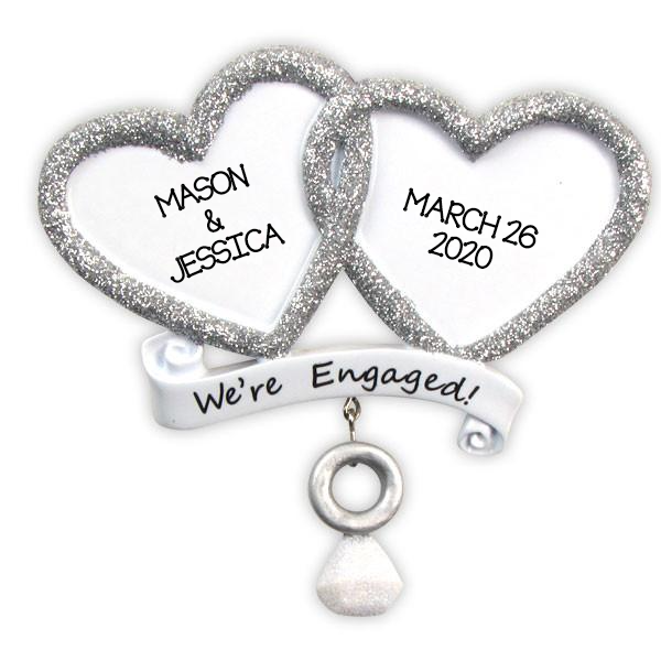 We're Engaged Ornament - Personalized by Santa - Canada