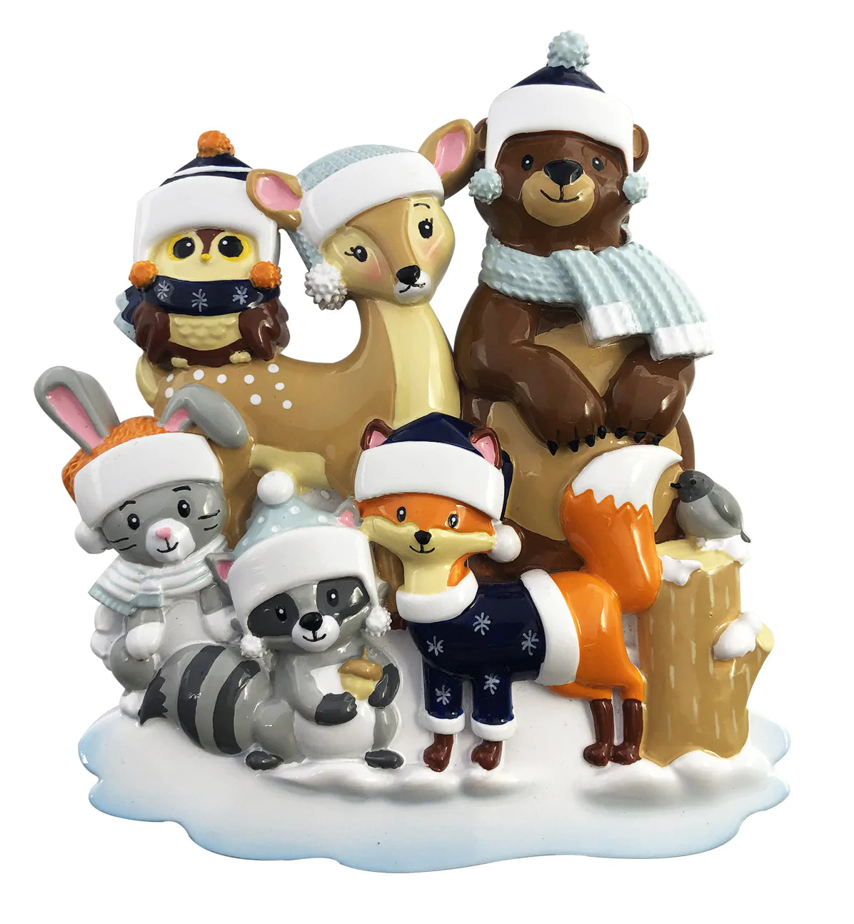 Woodland Family of 6 Ornament