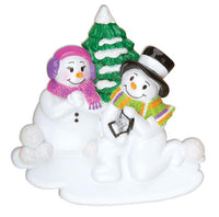 Engagement Snow Couple Ornament - Personalized by Santa - Canada