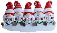 Gnome Family of 5 Ornament