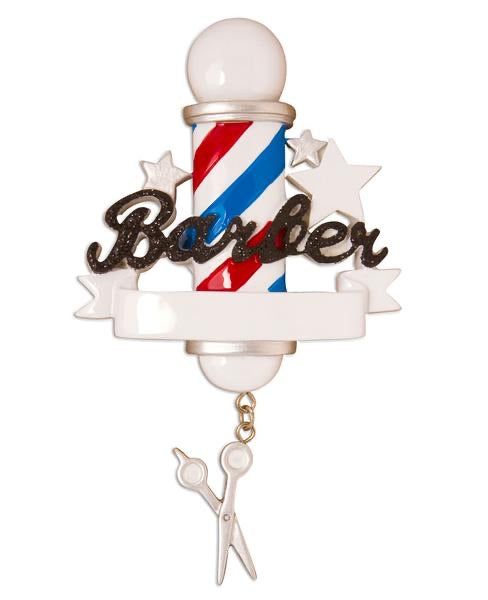 Barber Ornament - Personalized by Santa - Canada
