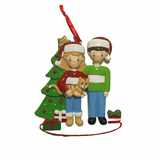 Couple with a Cat Ornament - Personalized by Santa - Canada