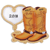 Cowboy Boots Ornament - Personalized by Santa - Canada