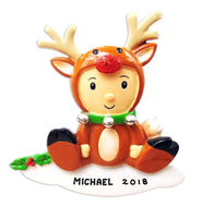 Baby Reindeer Ornament - Personalized by Santa - Canada