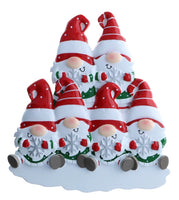 Gnome Family of 6 Ornament