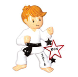 Karate Boy Ornament - Personalized by Santa - Canada