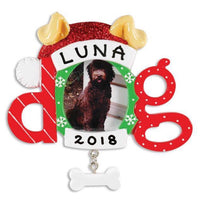 Dog Frame Ornament - Personalized by Santa - Canada