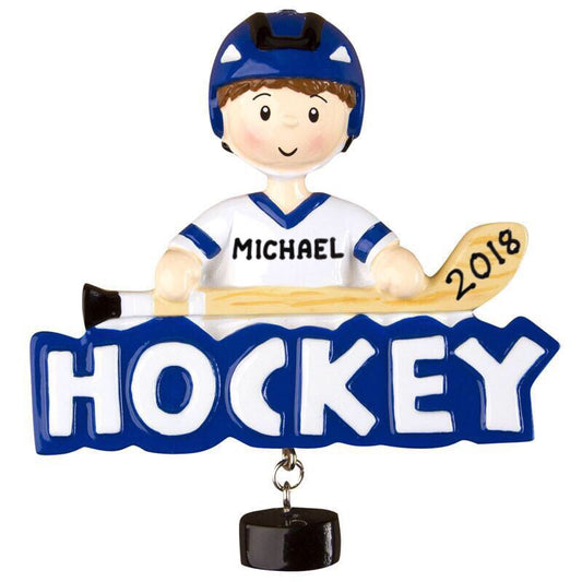Hockey Ornament - Personalized by Santa - Canada