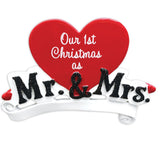 Mr. & Mrs - Our 1st xmas Ornament - Personalized by Santa - Canada