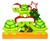 Turtle Family of 3 Ornament - Personalized by Santa - Canada